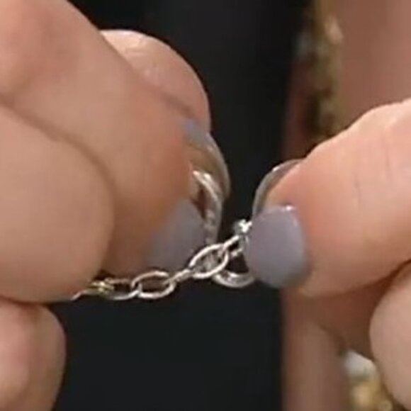 STELLA & DOT 925 Sterling Silver Reversible Blue Quartz & Labradorite Necklace - Picture 10 of 15